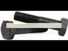 M6 M10 Black Oxide Metal Hexagon Bolt Carbon Steel Grade 4.8 8.8 10.9 12.9 DIN933 DIN931