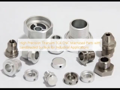 High Precision Titanium TC4 CNC Machined Parts with Sandblasted Surface for Industrial Applications