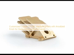 Customized Copper T3 CNC Machining Parts with Anodized Finish for Stable Electrical Performance