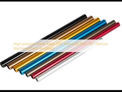 High-precision Metal Tubes CNC Machined Parts TA7 Titanium Machining Parts Anodized